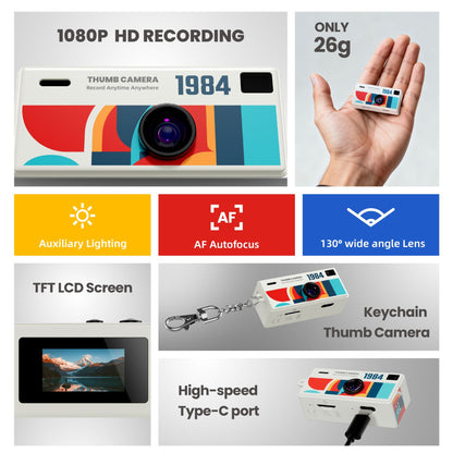Retroshot™ 80's Mini Keychain Camera