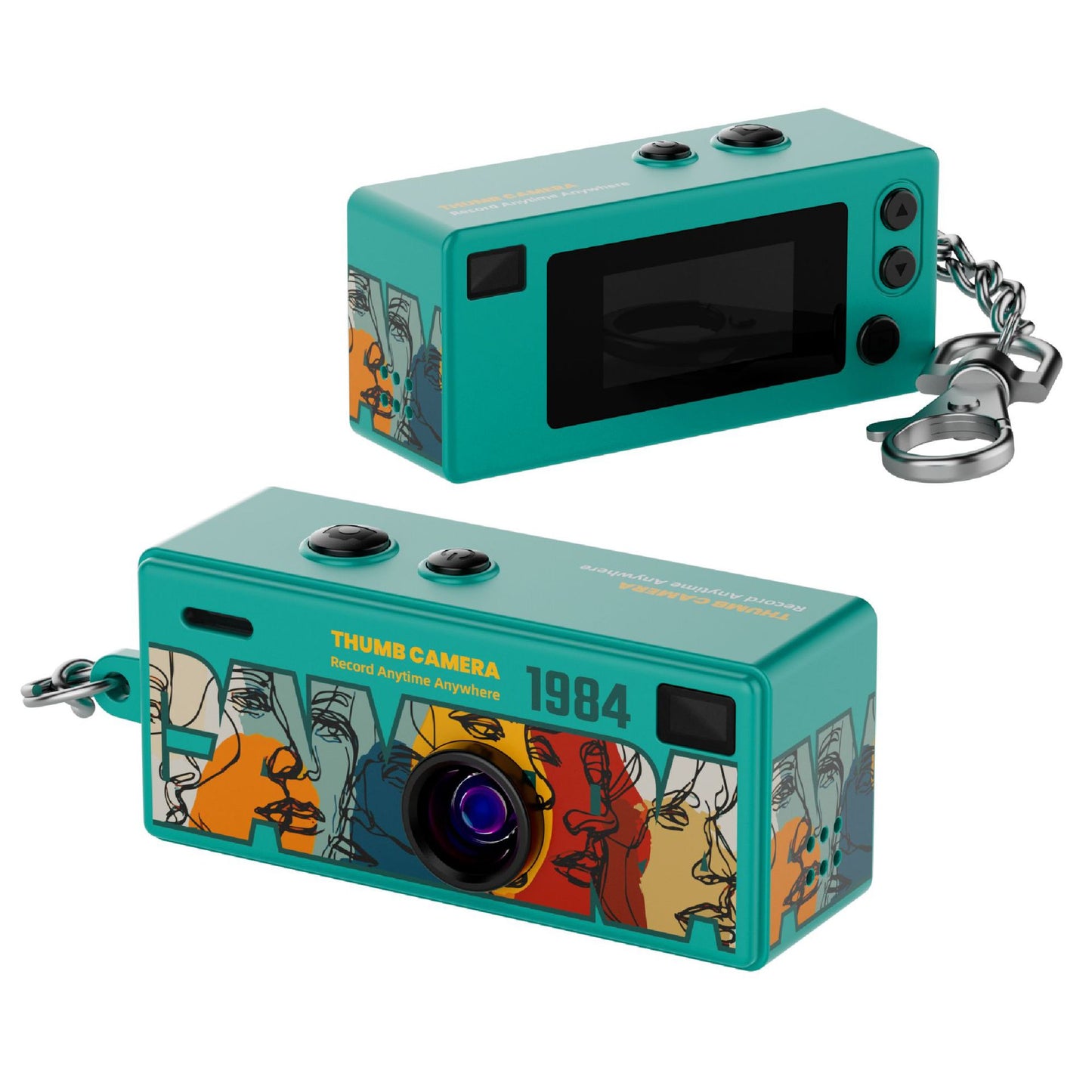 Retroshot™ 80's Mini Keychain Camera