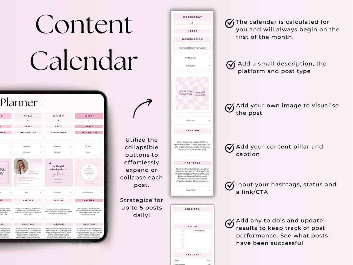 2025 Social Media Content Planner